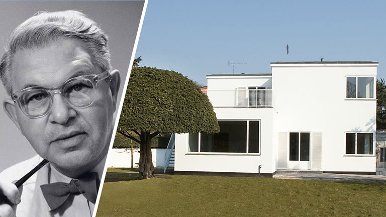 Arne Jacobsens eget hus i Charlottenlund