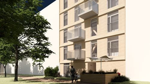 Udviklingsbyggeriet MiniCO2 Etagehus TRÆ