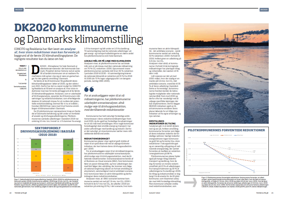 DK2020 kommunerne og Danmarks klimaomstilling