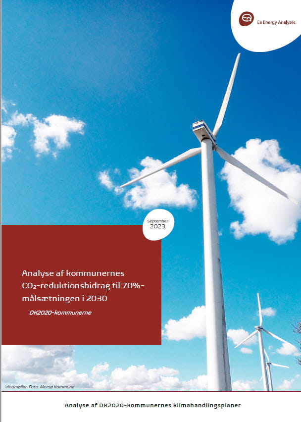 Analyse af kommunernes CO2-reduktionsbidrag til 70% målsætningen i 2030 september 2023