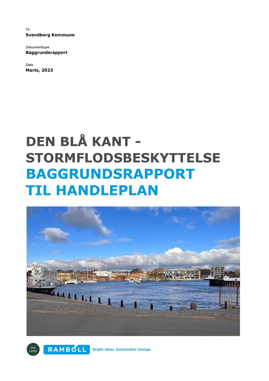 Den Blå Kant - Stormflodsbeskyttelse. Baggrundsrapport til handleplan