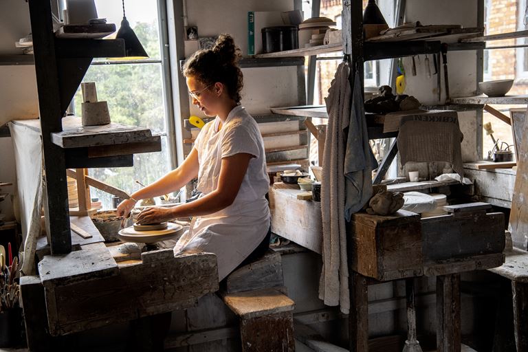 Keramikkursus på Hjorths Fabrik i efterårsferien