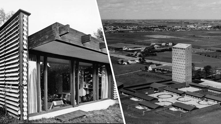 Poul Erik Thyrrings eget hus og Herning Højskole