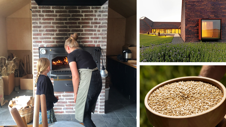 Pizzabagning med familien i Kornets Hus