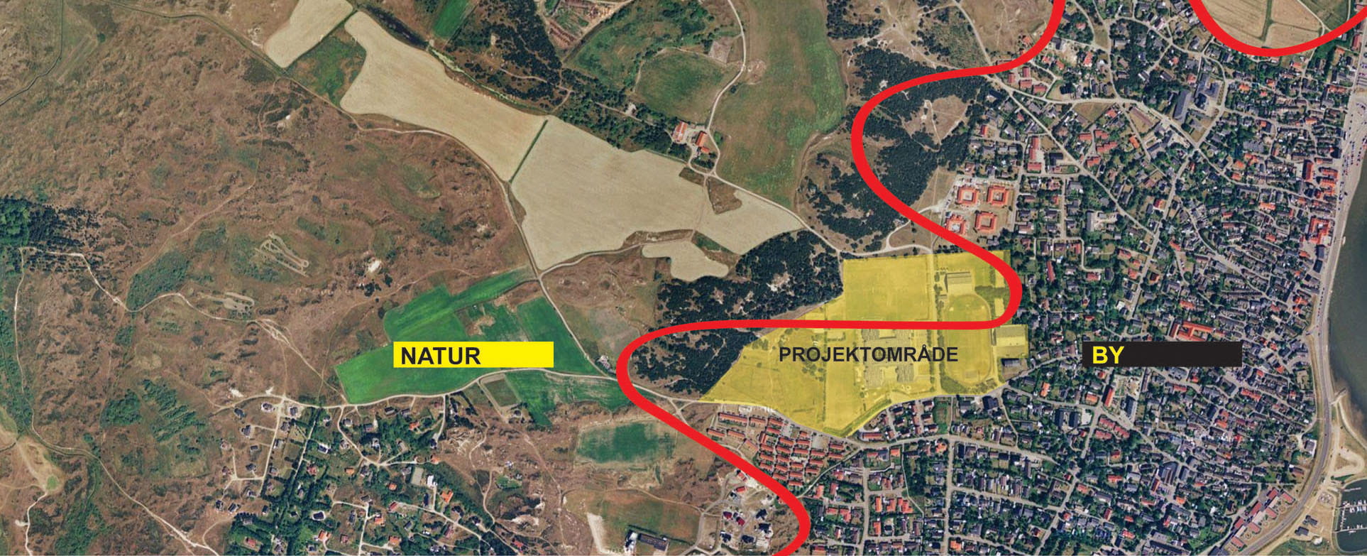 Formålet med forprojektet ”By møder natur” er at udvikle en helhedsplan for et større parkområde omkring Nordby Skole, samt komme med bud på, hvorledes dette område kan blive bundet sammen både med den gamle bykerne i Nordby og de nyere bymæssige bebyggelser omkring skolen – og samtidig blive en aktiv og integreret del af Nationalpark Vadehavet.