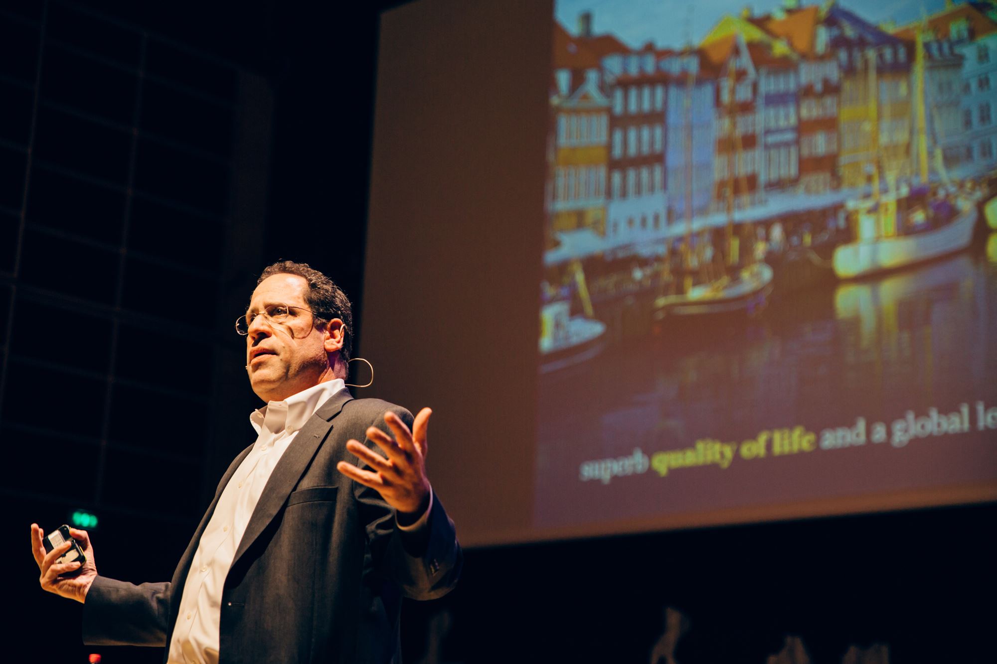 Bruce Katz fra Brookings Institution i Washington DC var en af talerne på konferencen.