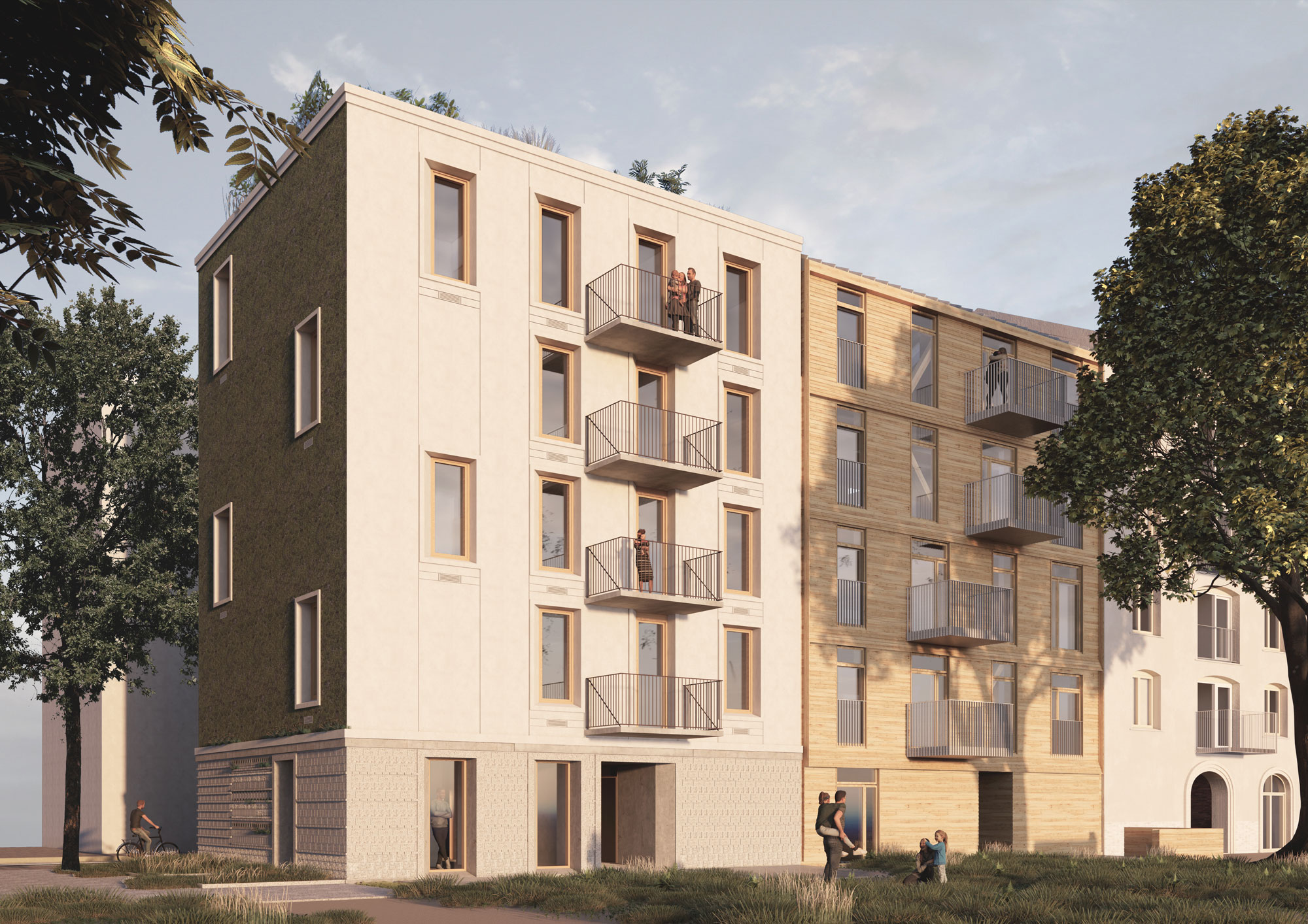 Huset bliver nabo til MiniCO2 Etagehus træ, der stod færdigt i 2024.