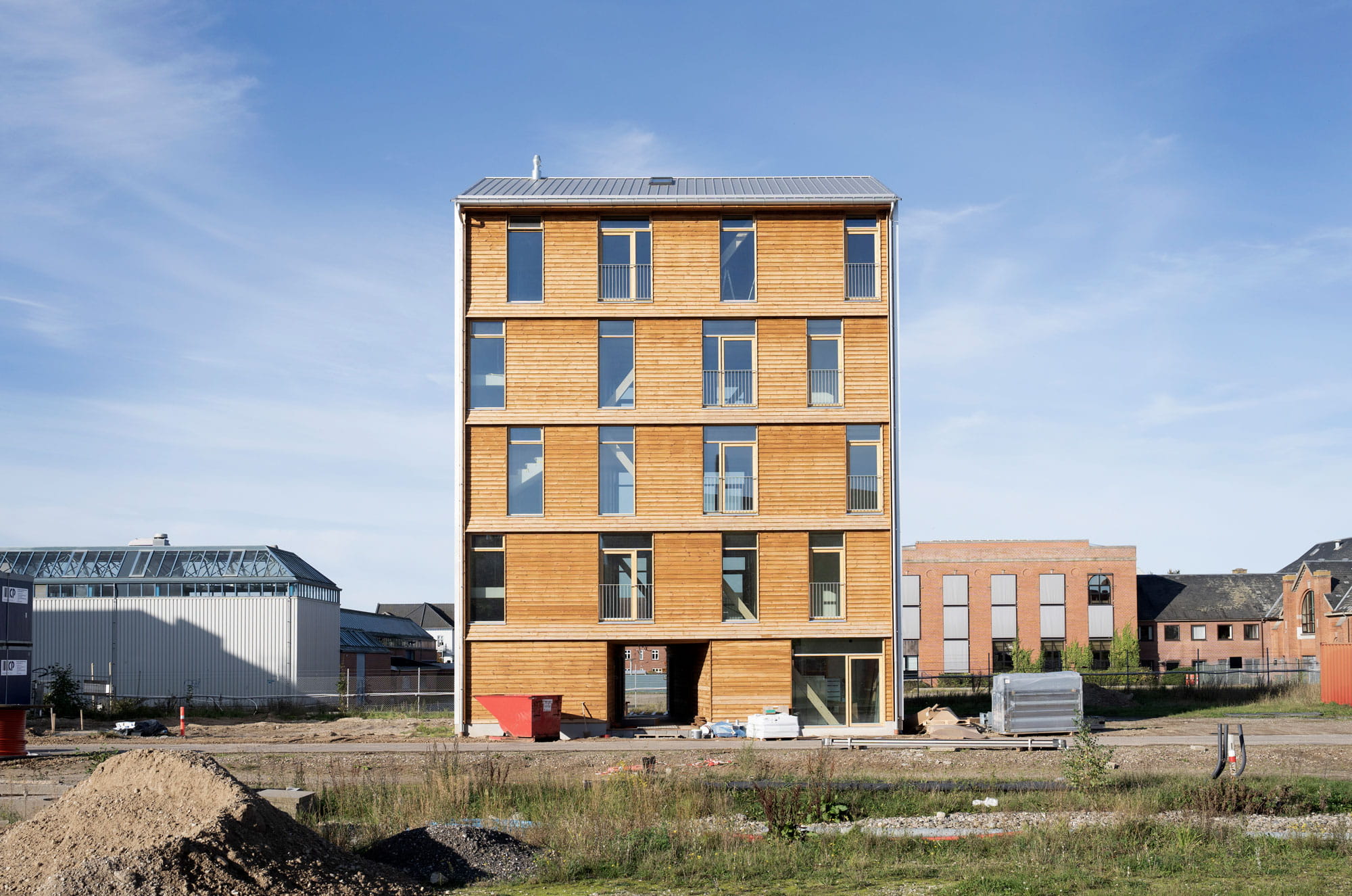 Betonhuset skal opføres efter samme grundplan som Mini-CO2 etagehus TRÆ (foto) og Mini-CO2 Etagehus TEGL.