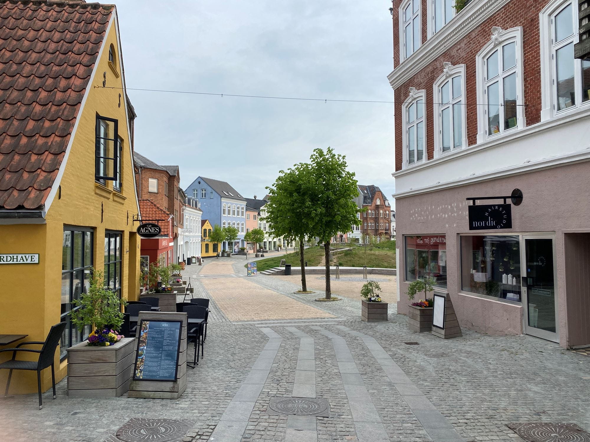 Dette kig til den historiske husrække ønsker partnerskabet at bevare i udviklingen af Nørreport.