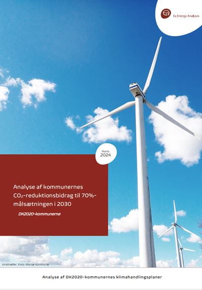 Analyse af kommunernes CO2-reduktionsbidrag til 70 målsætningen i 2030 (opdateret marts 2024)