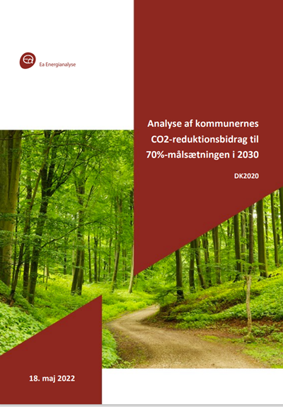 DK2020: Analyse af kommunernes  CO2-reduktionsbidrag til  70-målsætningen i 2030