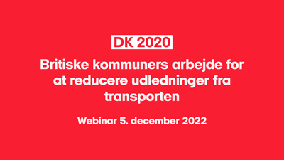 Britiske kommuners arbejde for at reducere udledninger fra transporten